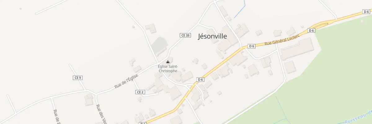 Plan du 6 Rue de l’Eglise à Jésonville