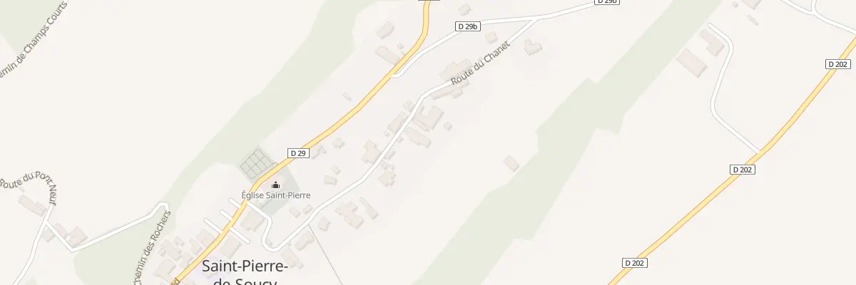 Plan du 292 Rte du Chanet à Saint-Pierre-de-Soucy