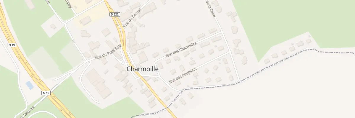 Plan du 6 Rue des Charmilles à Charmoille
