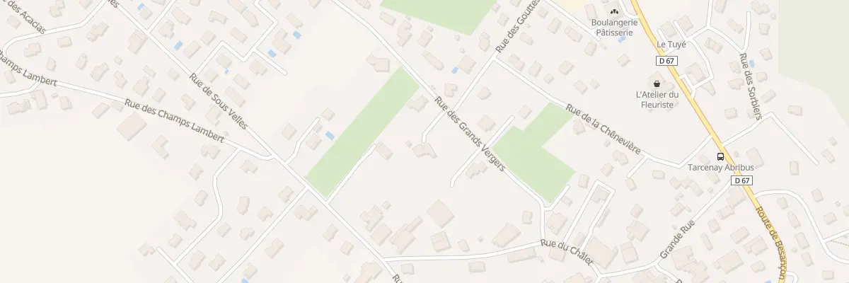 Plan du 13 Rue des Grands Vergers à Tarcenay-Foucherans
