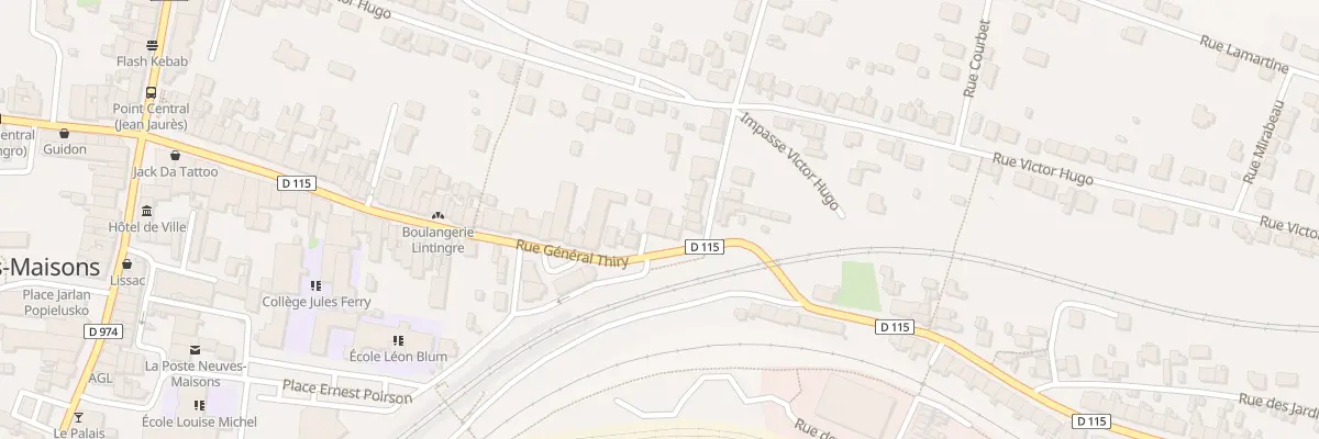 Plan du 77B Rue General Thiry à Neuves-Maisons
