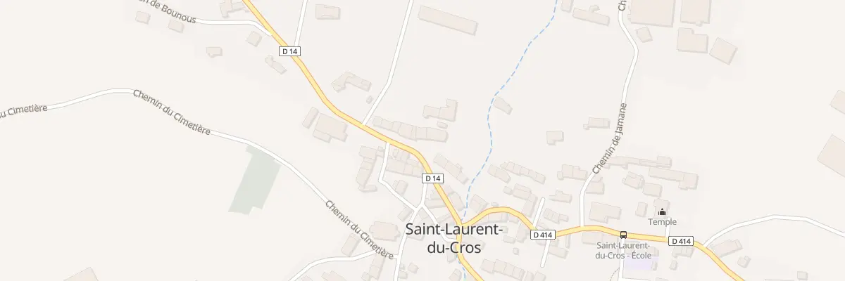 Plan du 481 Rte du Col de Manse à Saint-Laurent-du-Cros