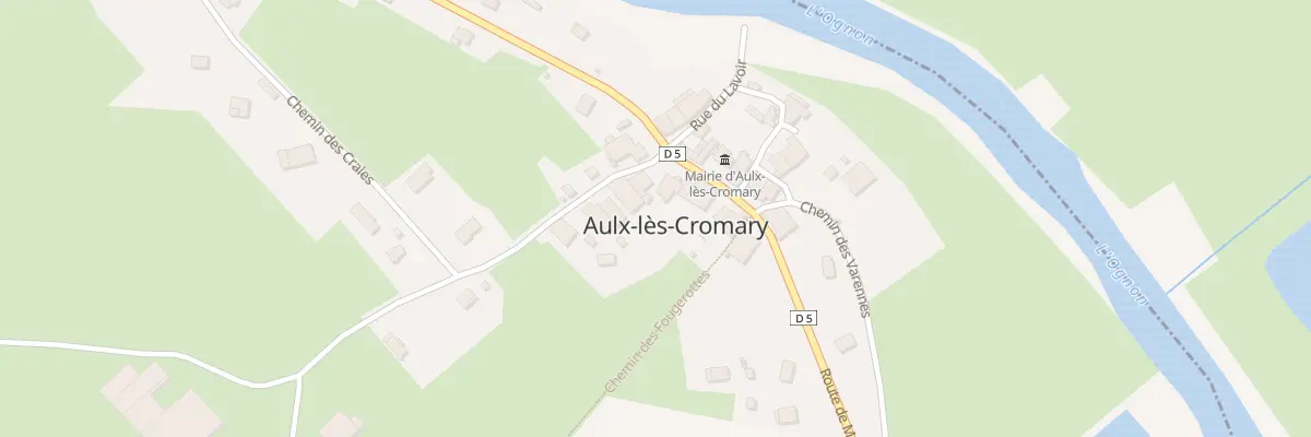Plan du Village à Aulx-lès-Cromary