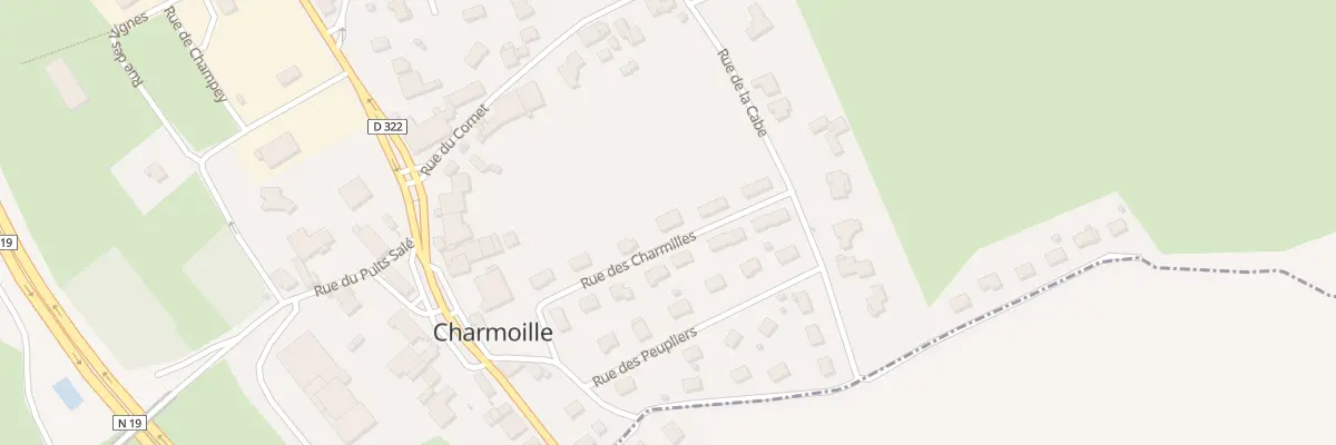 Plan du 7 Rue des Charmilles à Charmoille