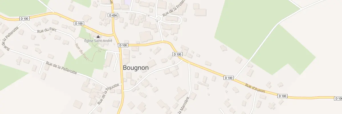 Plan du 9 Rue de la Paix à Bougnon