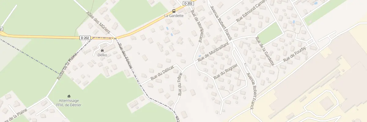 Plan du 5 Rue du délicat à Valgelon-La Rochette
