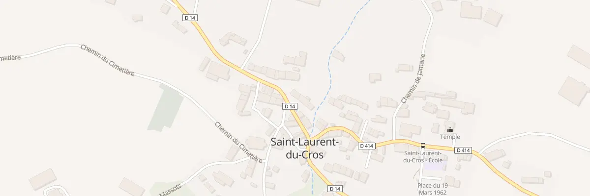 Plan du 495 Rte du Col de Manse à Saint-Laurent-du-Cros