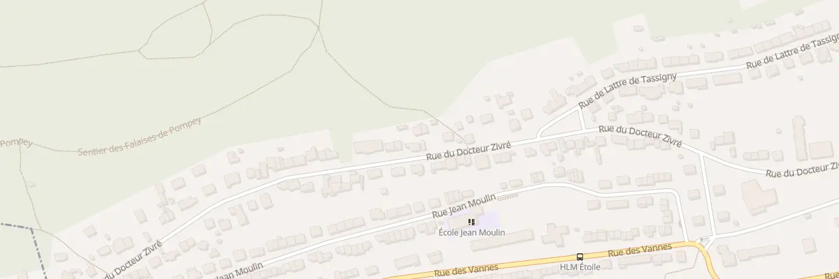 Plan du 42 Rue du Docteur Zivré à Pompey