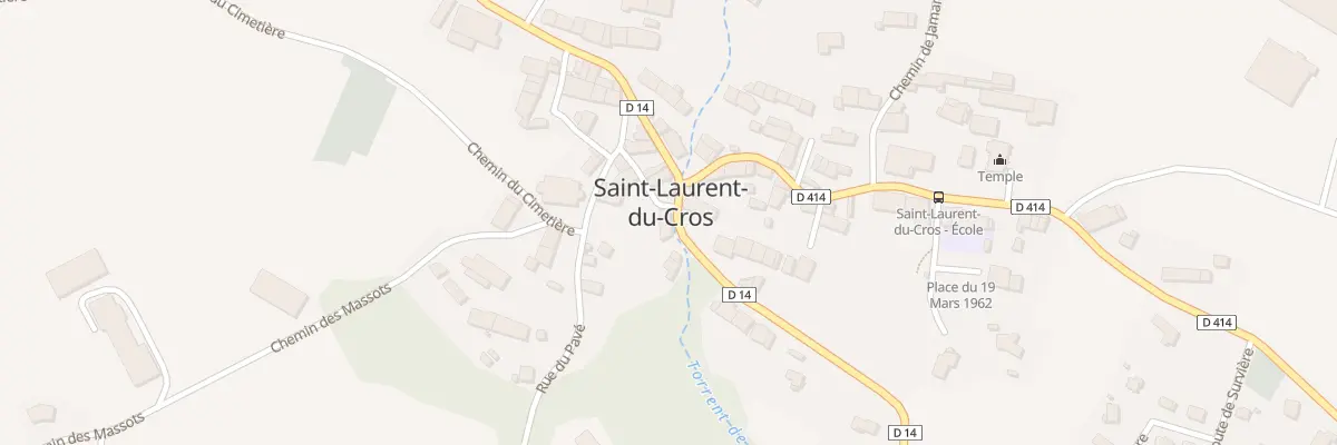Plan du 622 Rte du Col de Manse à Saint-Laurent-du-Cros