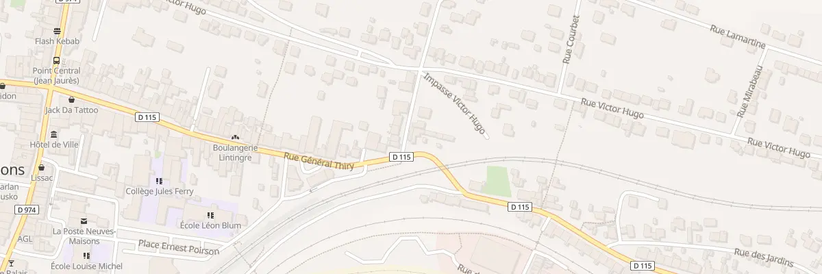 Plan du 2A Rue Vaillant Couturier à Neuves-Maisons