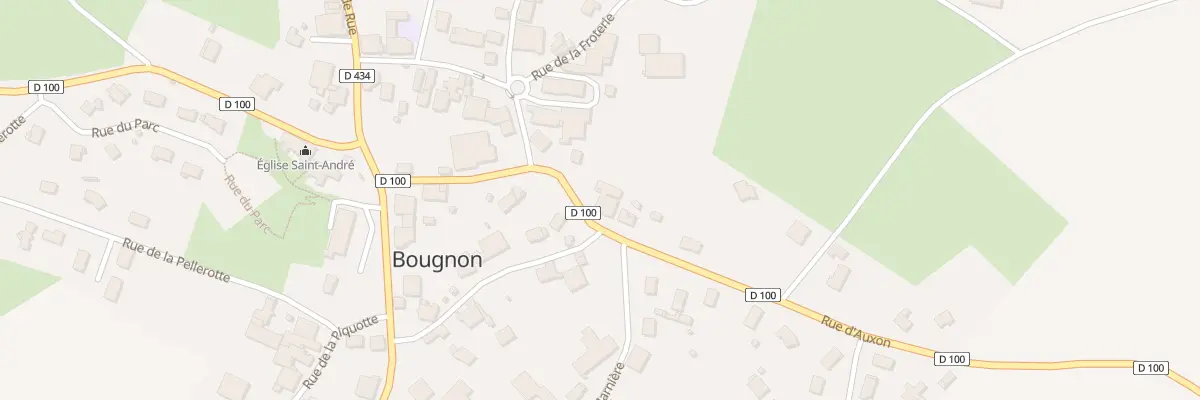 Plan du 13 Rue d’Auxon à Bougnon