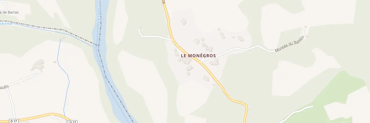 Plan du 2558 Voie du Monégros à Aiglun