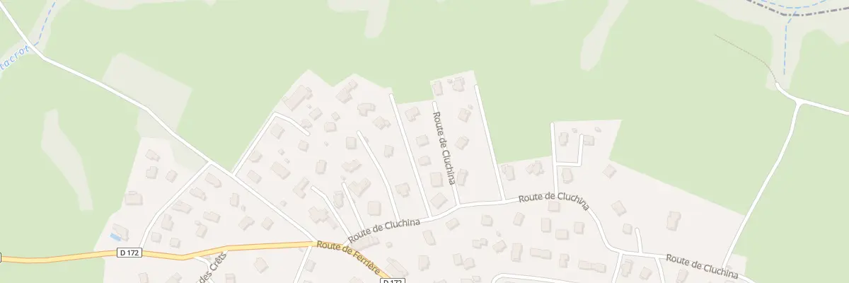 Plan du 542 Rte Cluchina à Cuvat