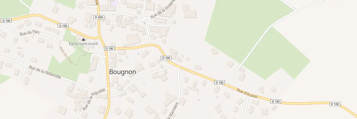 Plan du 15 Rue d’Auxon à Bougnon