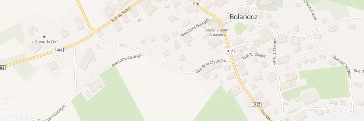 Plan du 4 Rue de la Charrière à Bolandoz