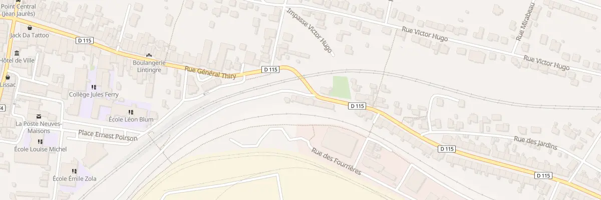Plan du 52 Rue General Thiry à Neuves-Maisons
