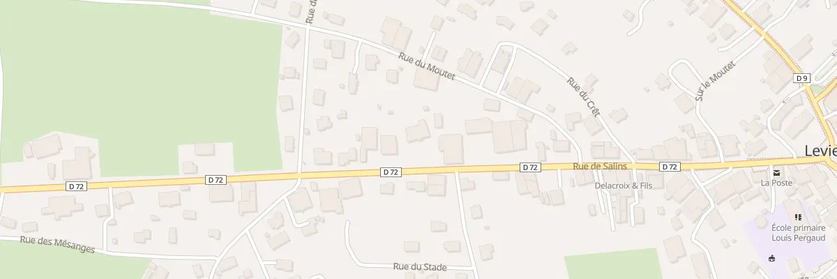 Plan du 25 Rue de Salins à Levier