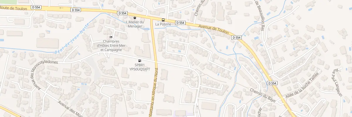 Plan du 3 Rue du Fontainier à Hyères