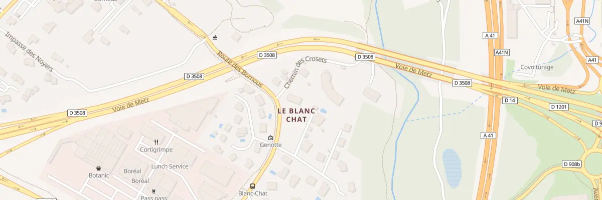 Plan du 89 Rte des Bornous à Epagny Metz-Tessy