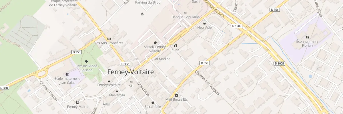 Plan du 16 Av Voltaire à Ferney-Voltaire
