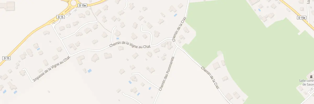 Plan du 400 Che de la Vigne au Chat à Sauverny
