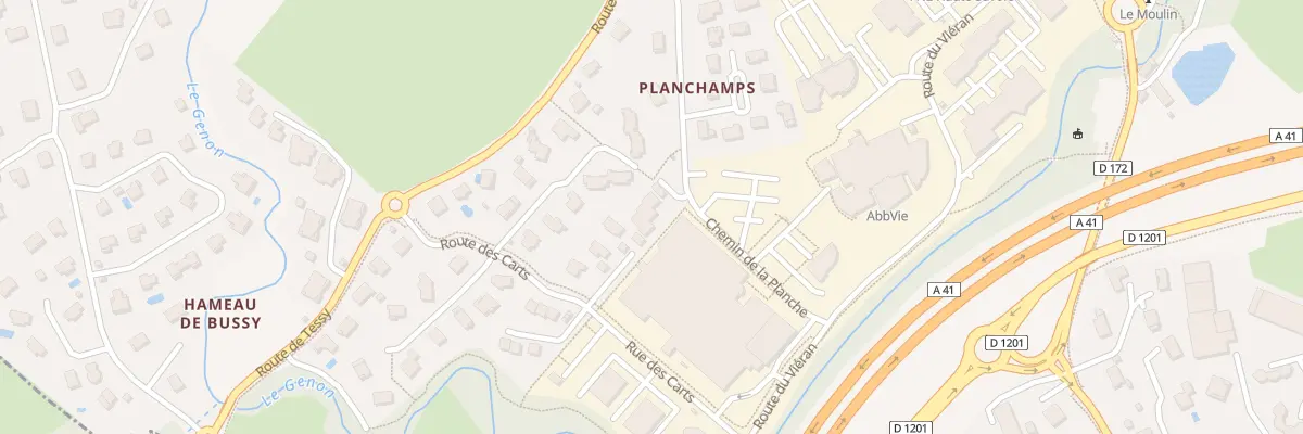 Plan du 182 Che de la Planche à Annecy