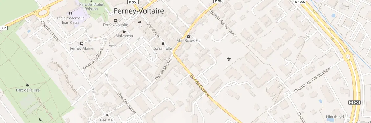 Plan du 3 Rue de Genève à Ferney-Voltaire