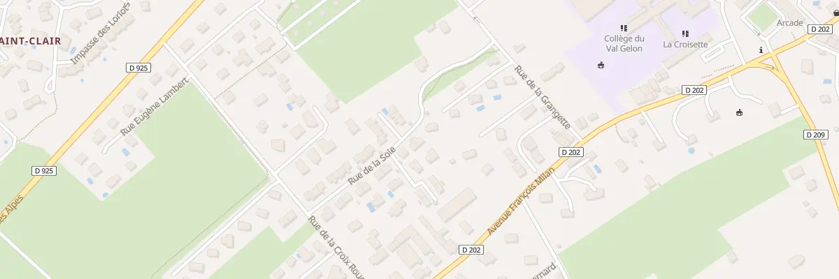 Plan du 34 Rue de la soie à Valgelon-La Rochette