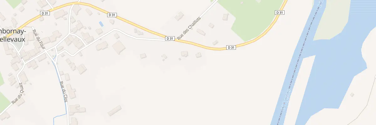 Plan du 6 Rue Saint Justin à Chambornay-lès-Bellevaux