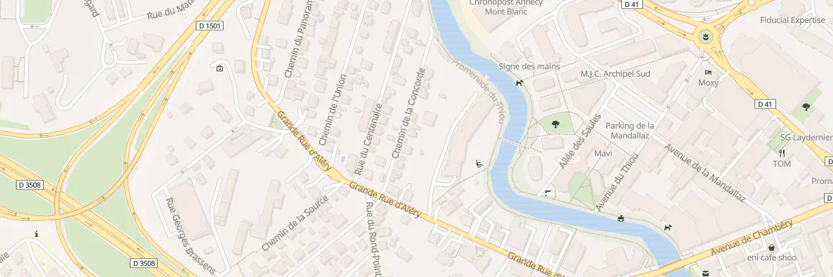 Plan du 6 Che de la Concorde à Annecy