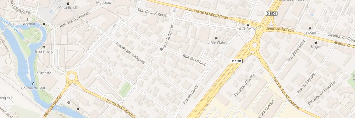 Plan du 14 Rue du Levant à Annecy