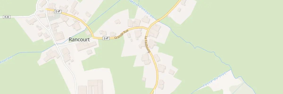 Plan du 165 Le Faubourg à Rancourt