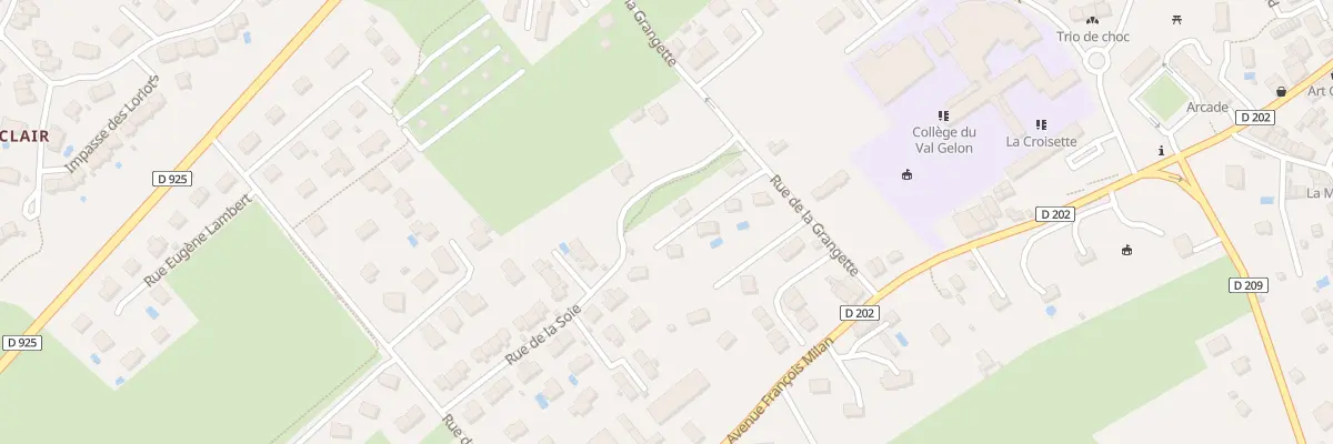 Plan du 19 Rue de la grangette à Valgelon-La Rochette