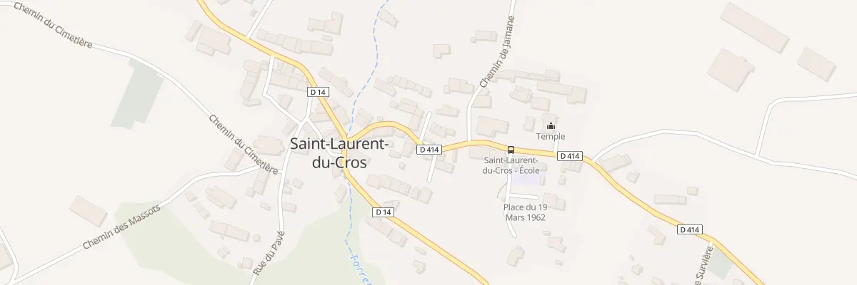 Plan du 125 Rte de Serre Richard à Saint-Laurent-du-Cros