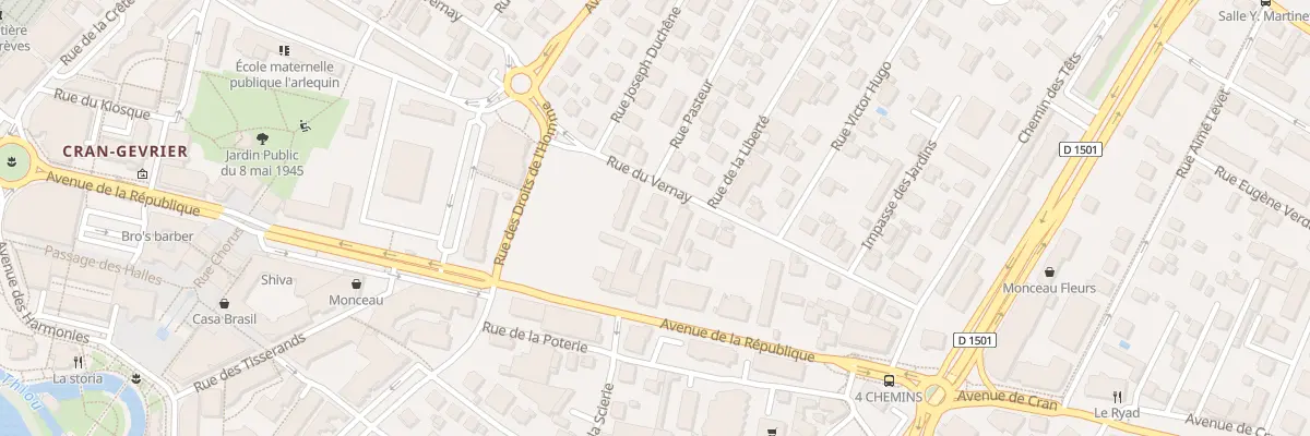 Plan du 15 Rue du Vernay à Annecy