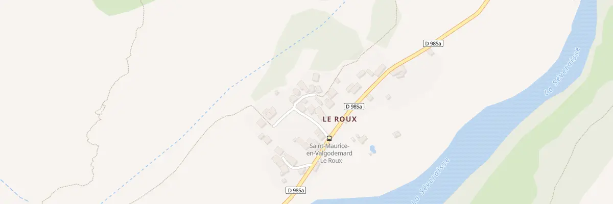Plan du 5050 Le Roux à Saint-Maurice-en-Valgodemard