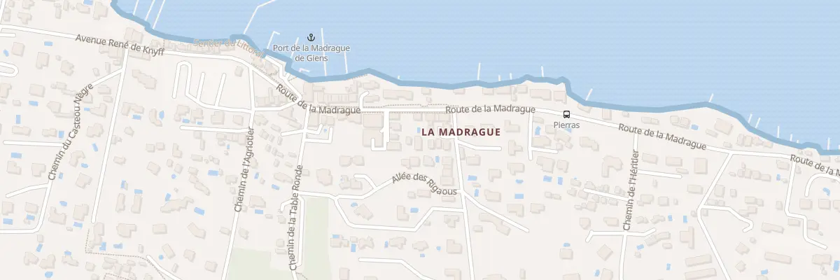 Plan du 3145 Rte de la Madrague à Hyères