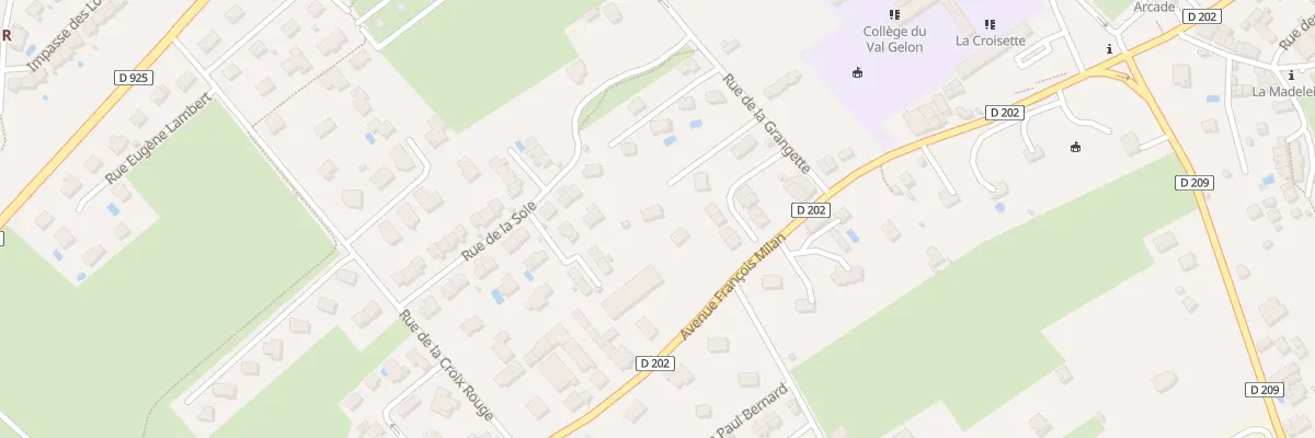 Plan du 7 Rue de la Grangette à Sainte-Marie-de-Cuines