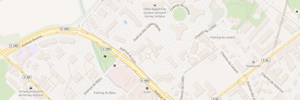 Plan du 50 Av du Jura à Ferney-Voltaire