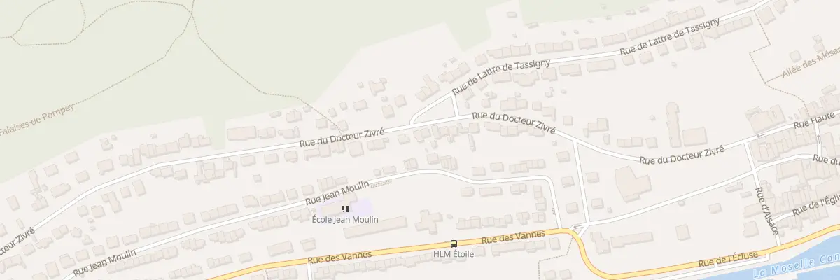 Plan du 25 Rue du Docteur Zivré à Pompey