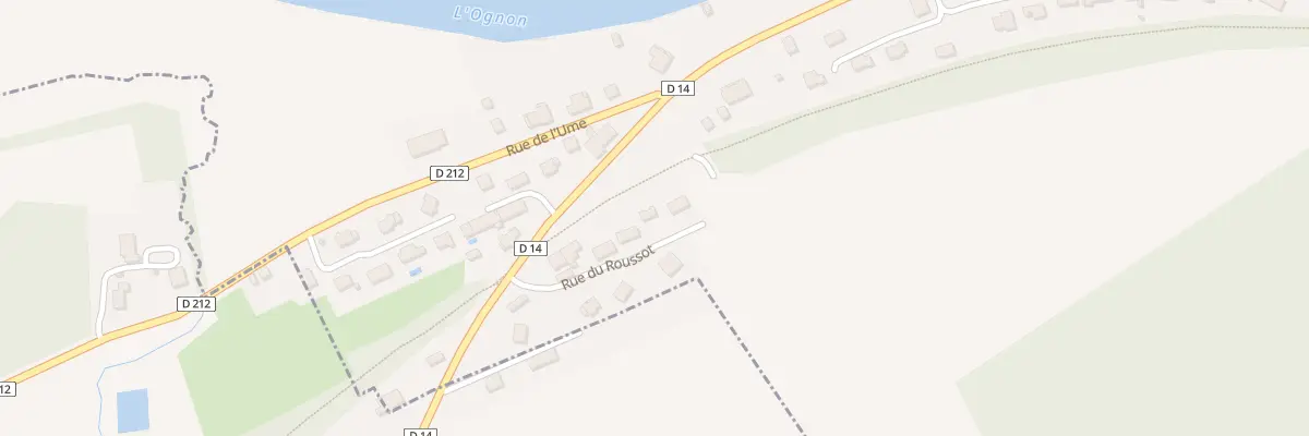 Plan du 4 Che du Roussot à Moncey