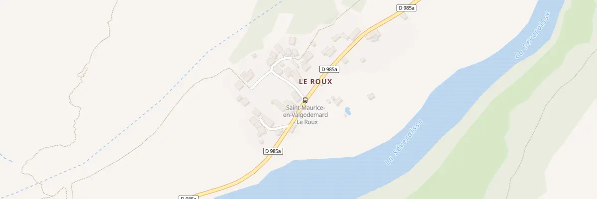 Plan du 5058 Le Roux à Saint-Maurice-en-Valgodemard