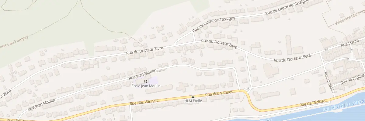 Plan du 20B Rue Jean Moulin à Pompey