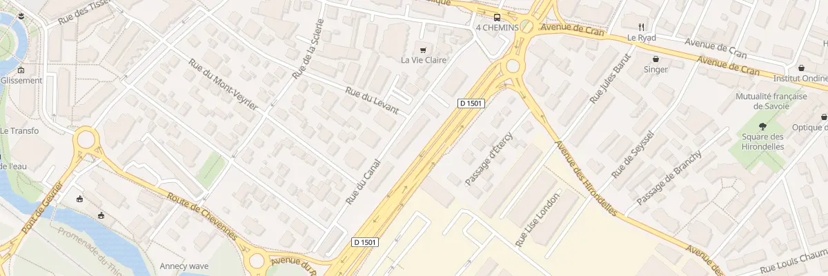 Plan du 5 Rue du Canal à Annecy