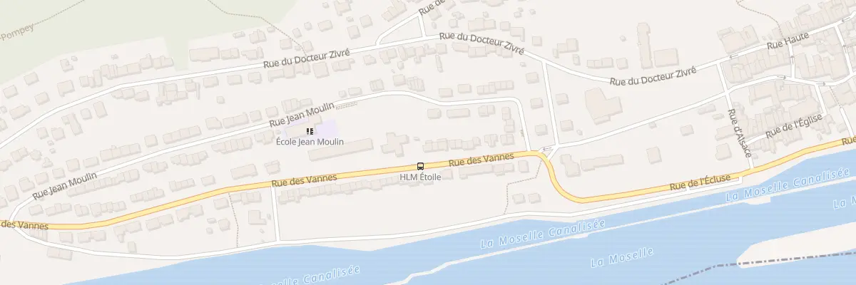Plan du 24 Rue des Vannes à Pompey