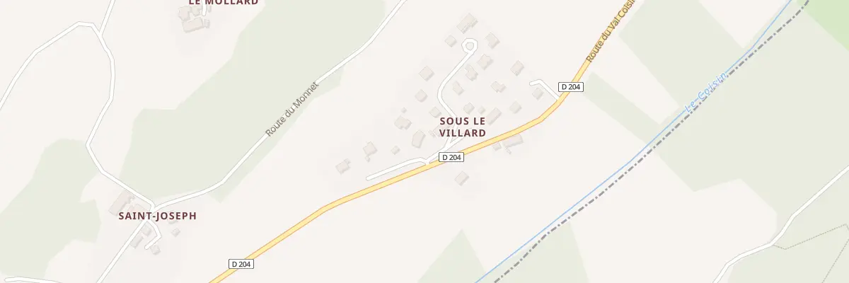 Plan du 27 Rue sous le Villard à Coise-Saint-Jean-Pied-Gauthier