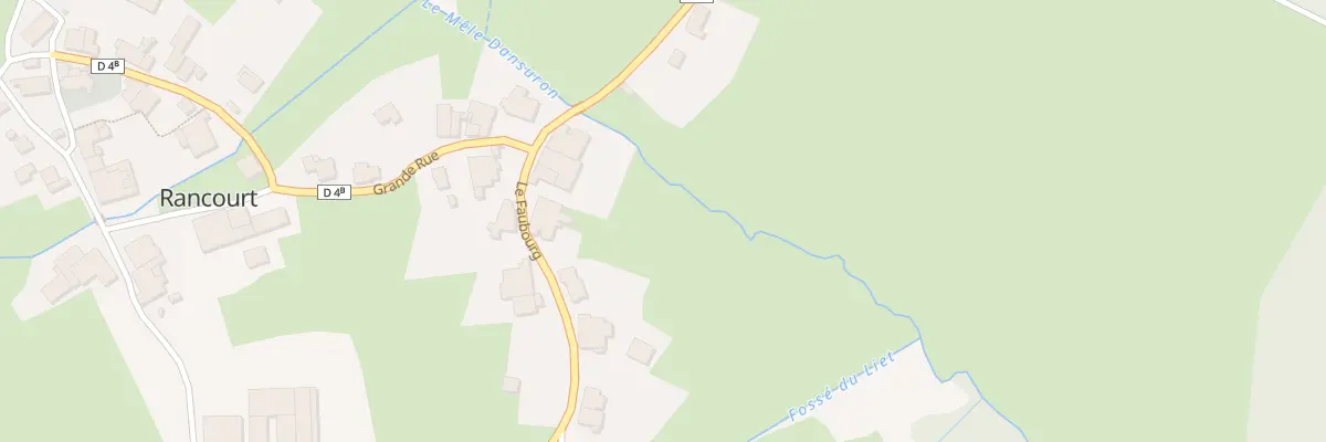 Plan du 208 Le Faubourg à Rancourt
