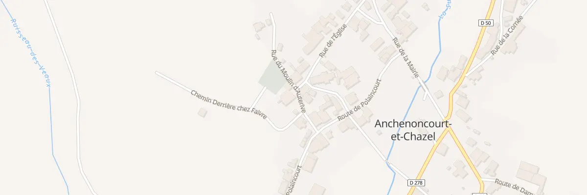Plan du 5 Rue du Moulin d’Auterive à Anchenoncourt-et-Chazel