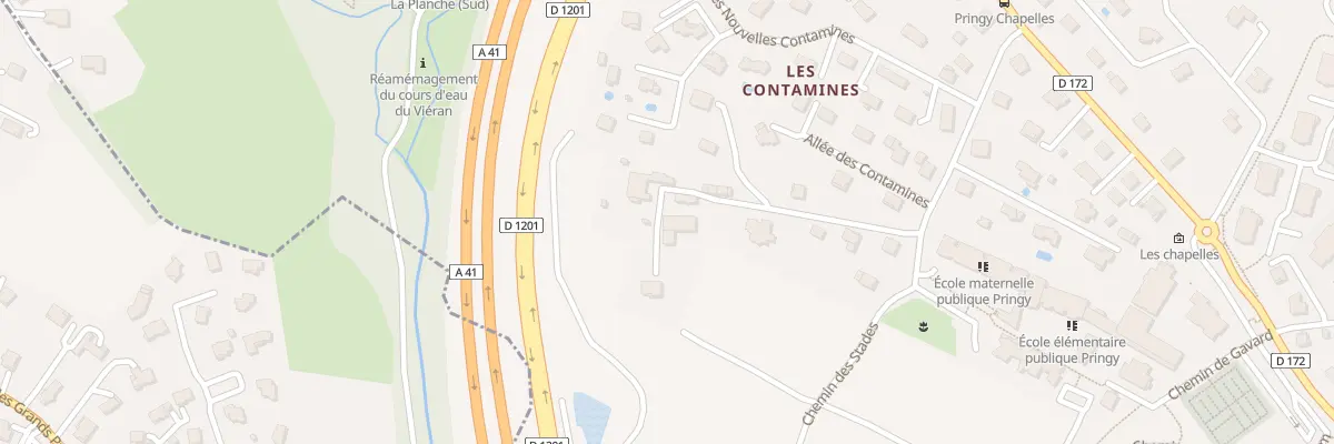 Plan du 343 Che des Contamines à Annecy