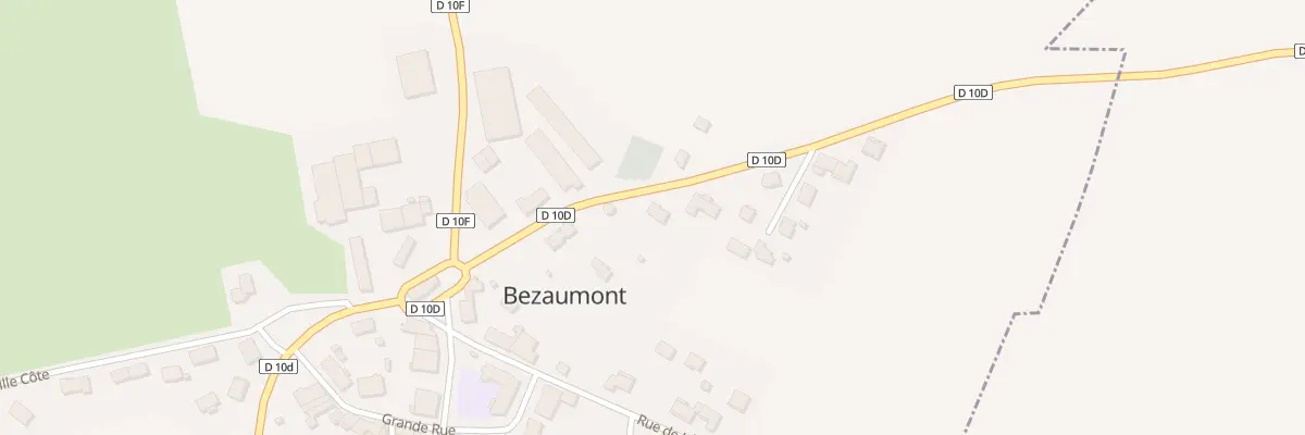 Plan du 74 Rte de Landremont à Bezaumont